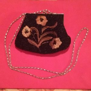 Vintage bag with beads & embroidery